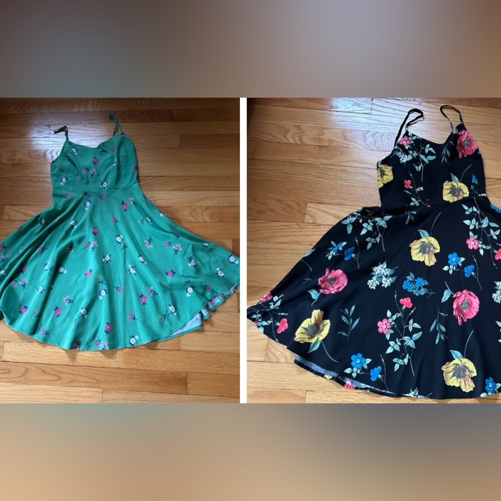 Old Navy floral fit flare dress bundle